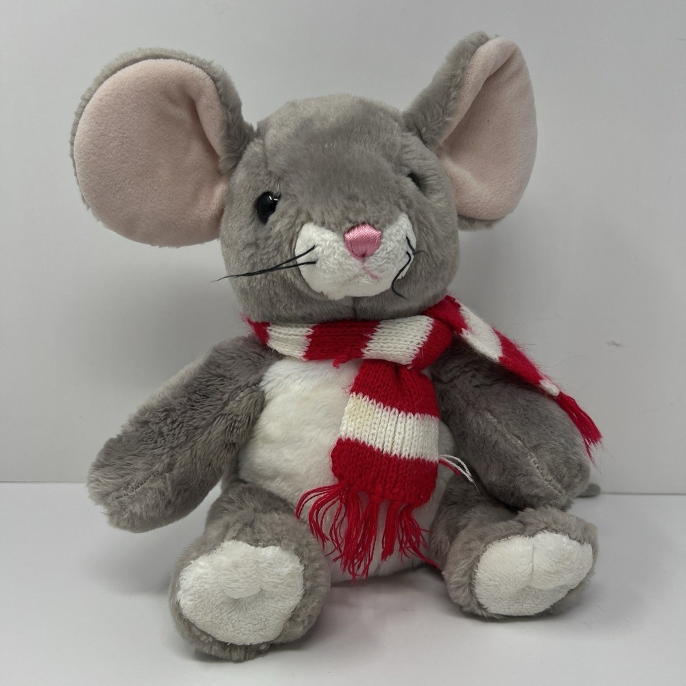 Aurora Merry Mouse Christmas‎ Plush 9 Inch Holiday Stuffed Animal 2003 Toy Gift